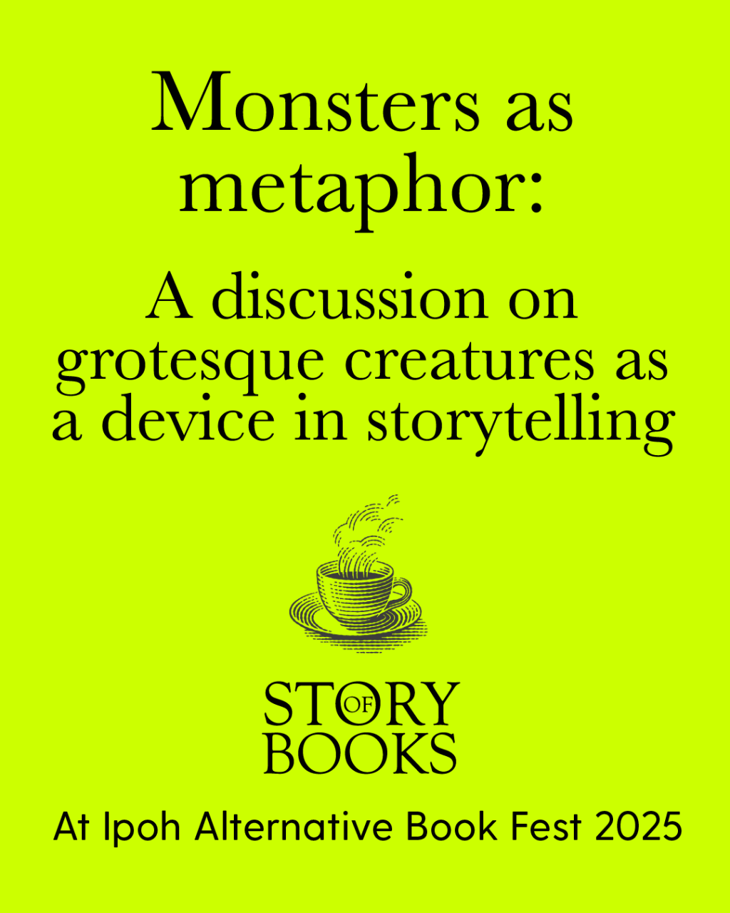 IABF 2025 book talk: Monsters as&nbsp;metaphor